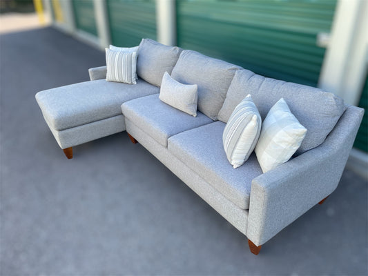 Grey 2-Piece Sectional Sofa – La-Z-Boy