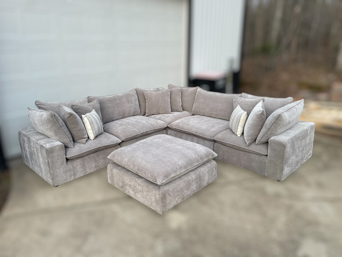 Aiden & Ivy Sereen Sectional – Costco (Dark Grey)