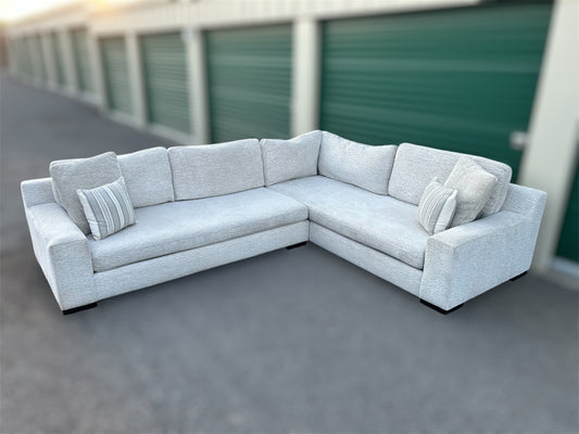 American Signature White 2-Piece Sectional