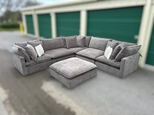 Mira 6-Piece Fabric Modular Sectional