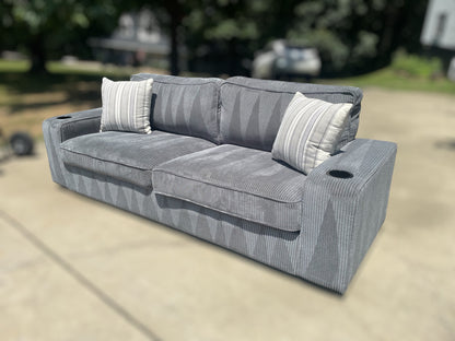 Grey Corduroy Sectional – Wayfair