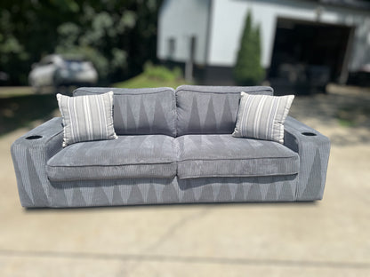 Grey Corduroy Sectional – Wayfair