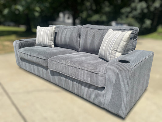 Grey Corduroy Sectional – Wayfair