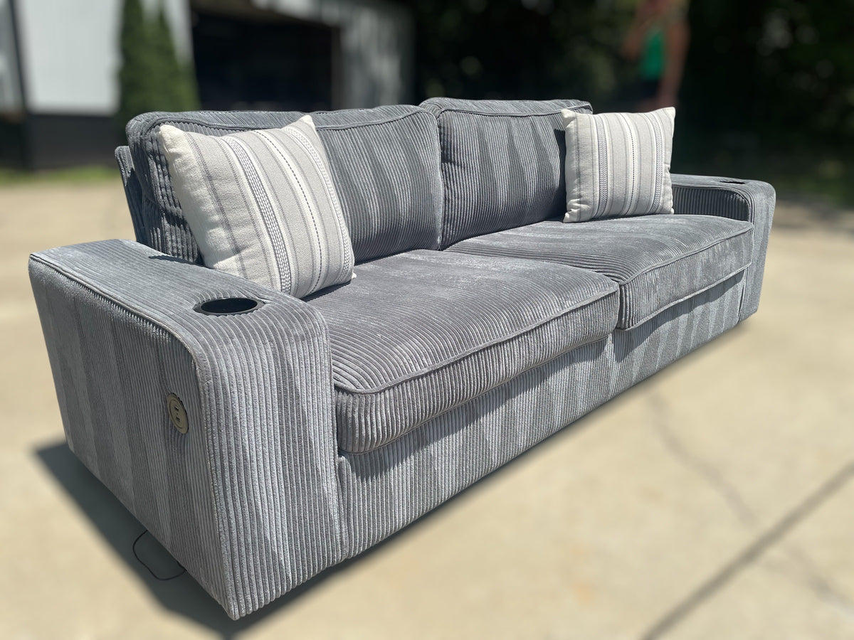 Grey Corduroy Sectional – Wayfair