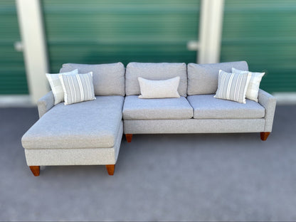Grey 2-Piece Sectional Sofa – La-Z-Boy