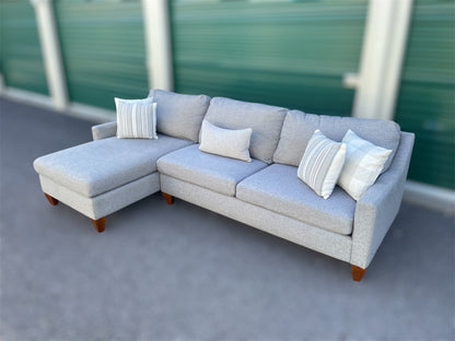 Grey 2-Piece Sectional Sofa – La-Z-Boy