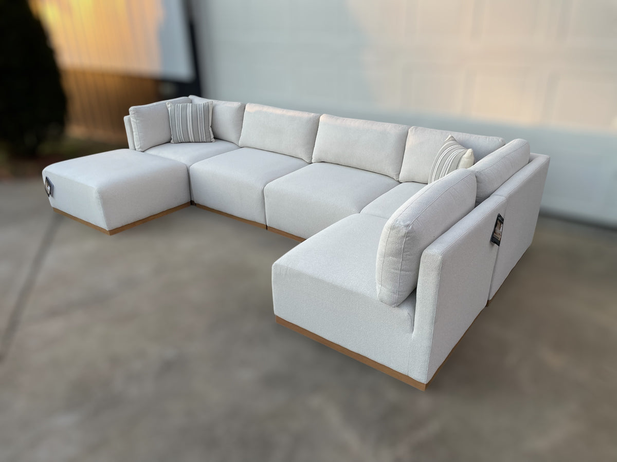 Henredon Murphy Fabric Modular Sectional w/ Ottoman – Costco