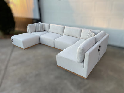 Henredon Murphy Fabric Modular Sectional w/ Ottoman – Costco