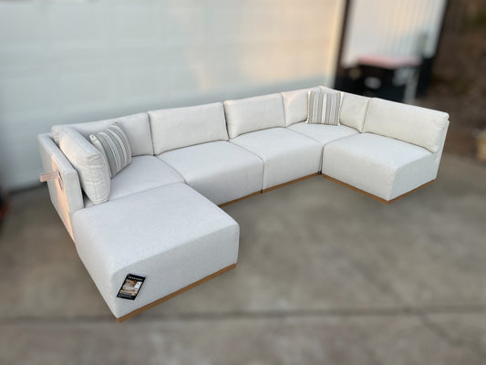 Henredon Murphy Fabric Modular Sectional w/ Ottoman – Costco