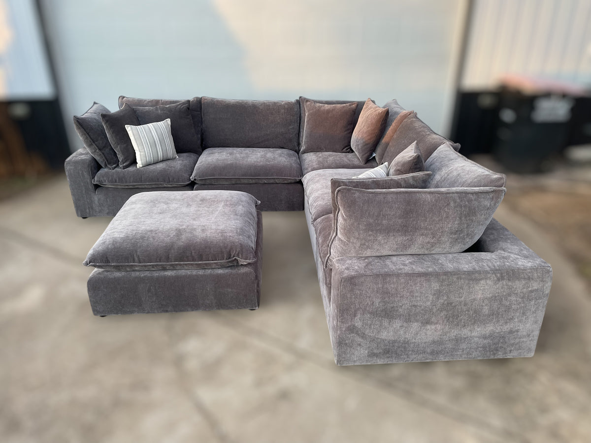 Aiden & Ivy Sereen Sectional – Costco (Dark Grey)
