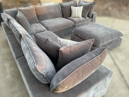 Aiden & Ivy Sereen Sectional – Costco (Dark Grey)