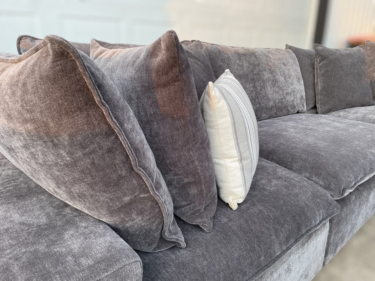 Aiden & Ivy Sereen Sectional – Costco (Dark Grey)