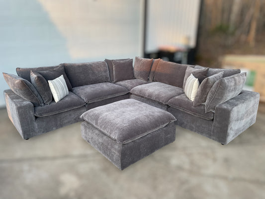 Aiden & Ivy Sereen Sectional – Costco (Dark Grey)