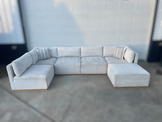 Henredon Murphy Fabric Modular Sectional w/ Ottoman – Costco
