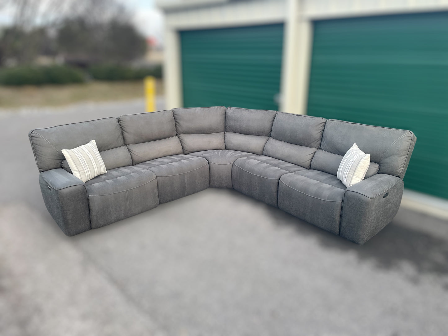Costco Gray 6-Piece Power Reclining Sectional