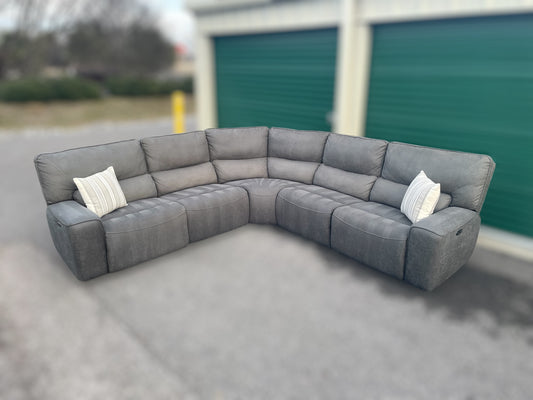 Costco Gray 6-Piece Power Reclining Sectional