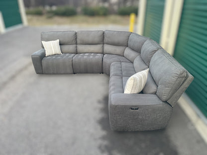 Costco Gray 6-Piece Power Reclining Sectional