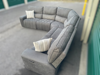 Costco Gray 6-Piece Power Reclining Sectional