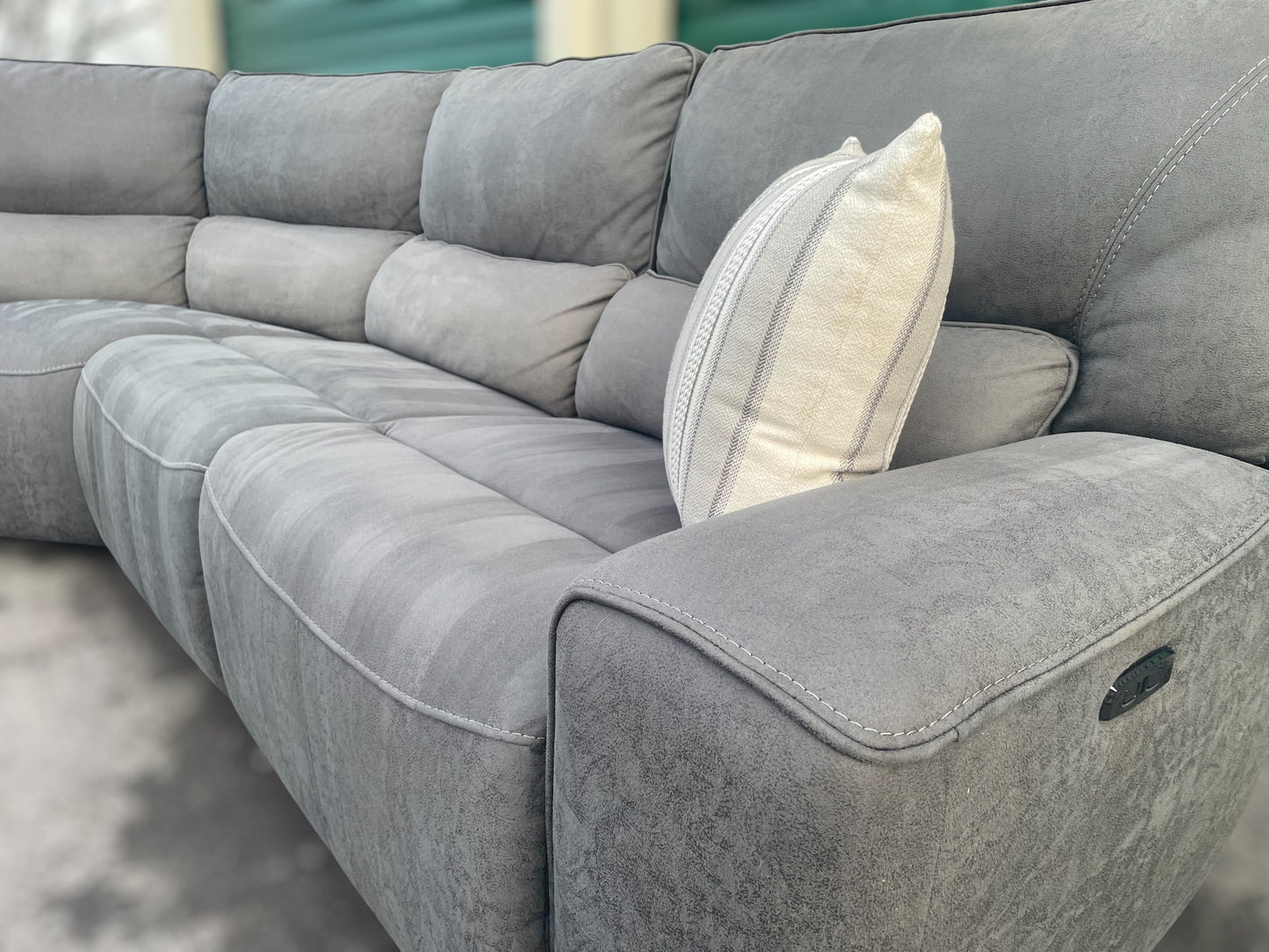 Costco Gray 6-Piece Power Reclining Sectional