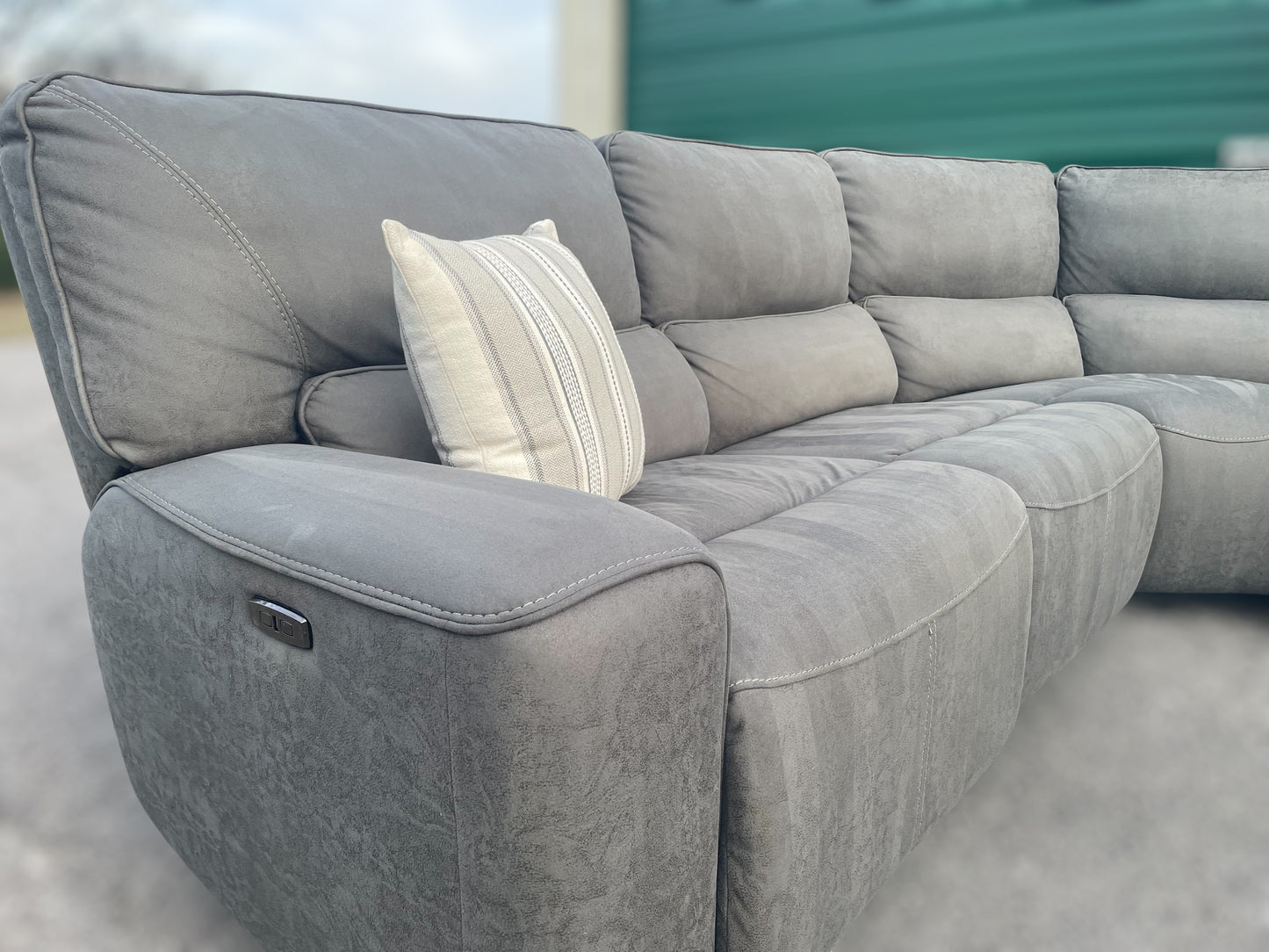 Costco Gray 6-Piece Power Reclining Sectional