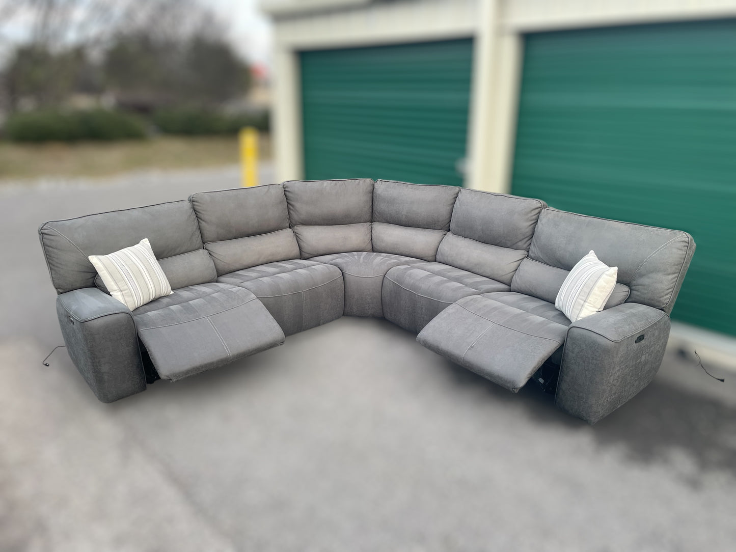 Costco Gray 6-Piece Power Reclining Sectional