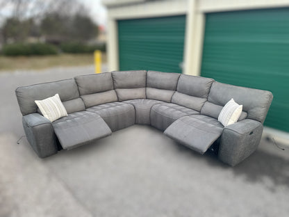 Costco Gray 6-Piece Power Reclining Sectional
