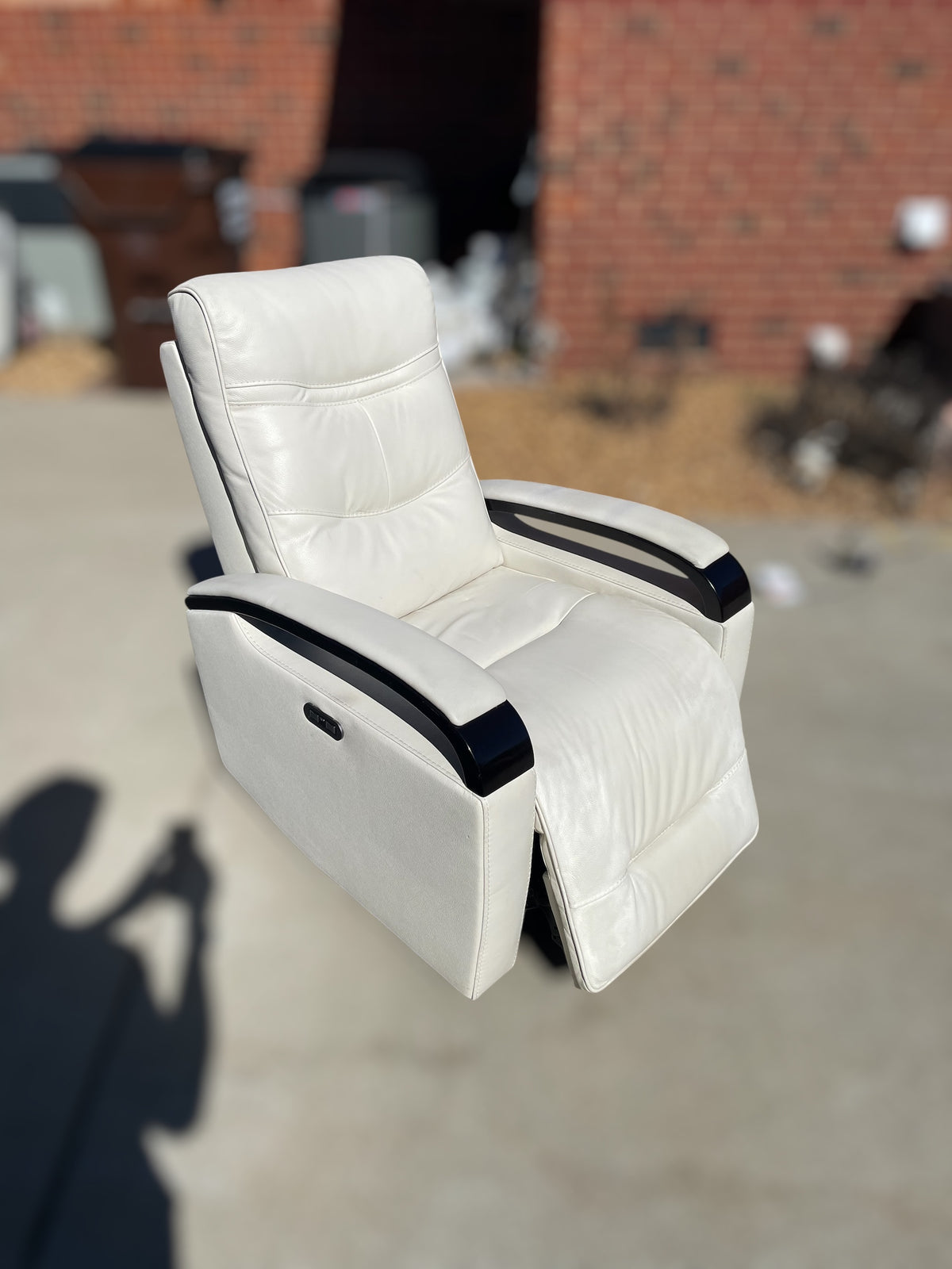 Canmore Leather Power Recliner with Power Headrest & USB - Costco