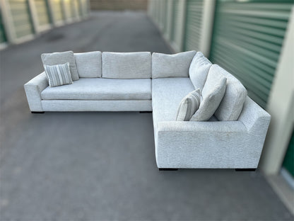 American Signature White 2-Piece Sectional