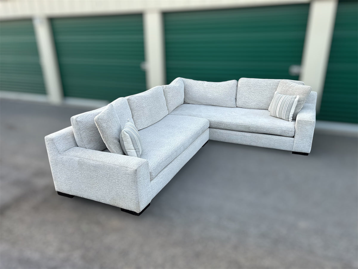 American Signature White 2-Piece Sectional