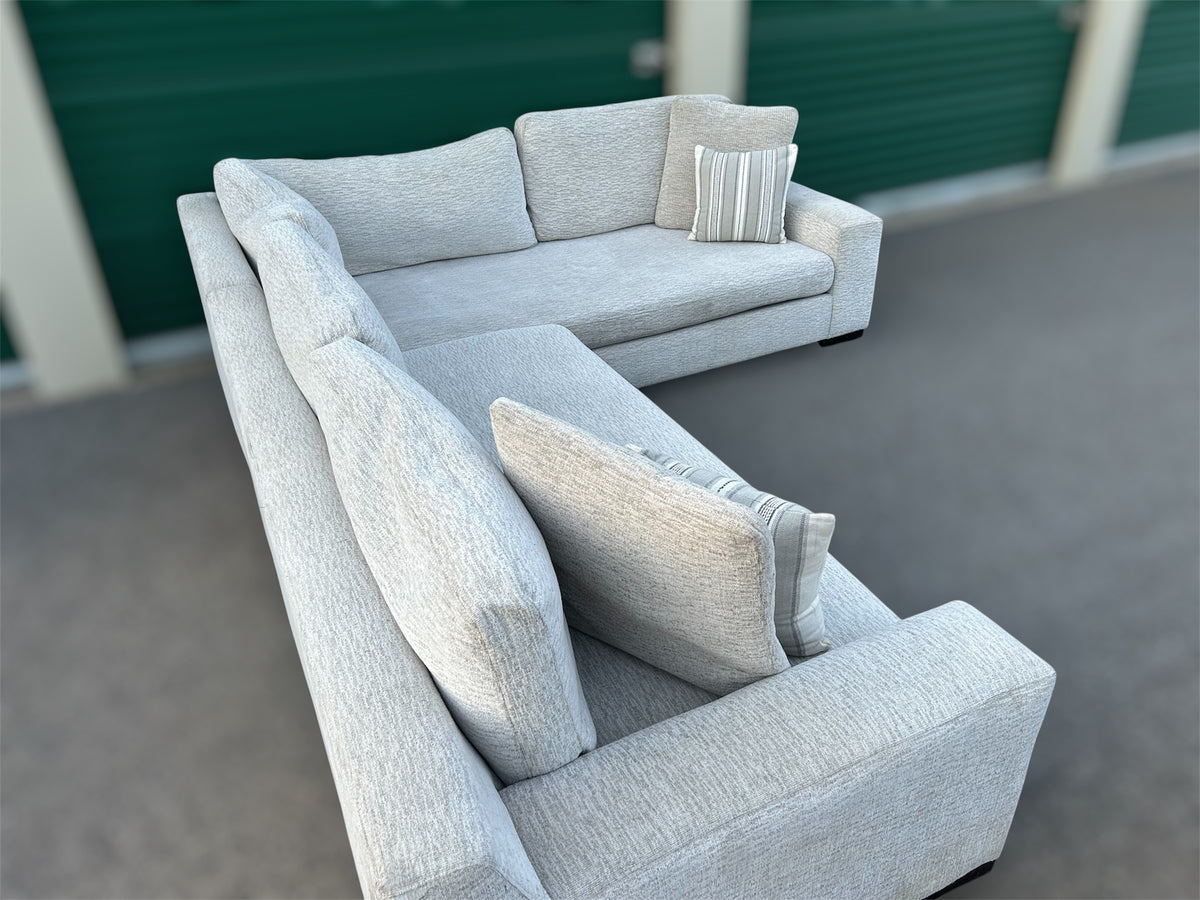 American Signature White 2-Piece Sectional