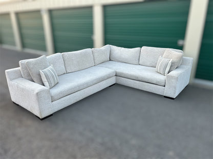 American Signature White 2-Piece Sectional