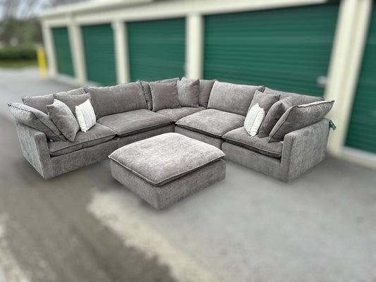 Mira 6-Piece Fabric Modular Sectional