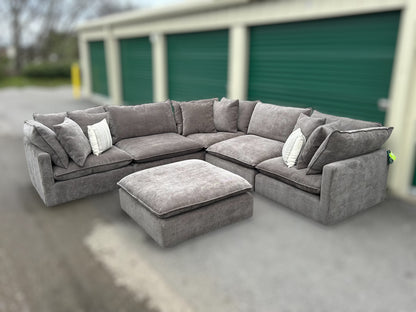 Mira 6-Piece Fabric Modular Sectional
