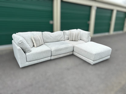Dayna 4-Piece Fabric Modular Sectional (Aiden & Ivy)