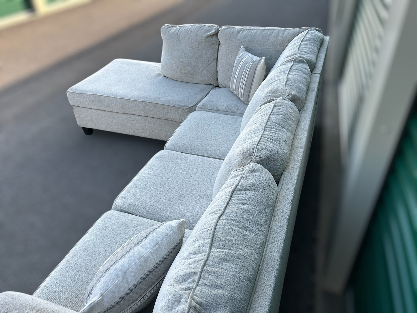 White L-Shape Sectional Couch