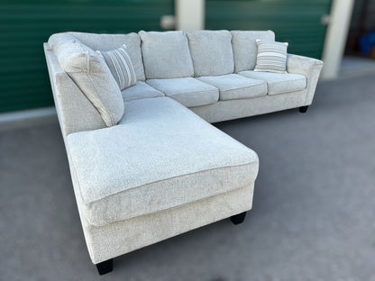 White L-Shape Sectional Couch