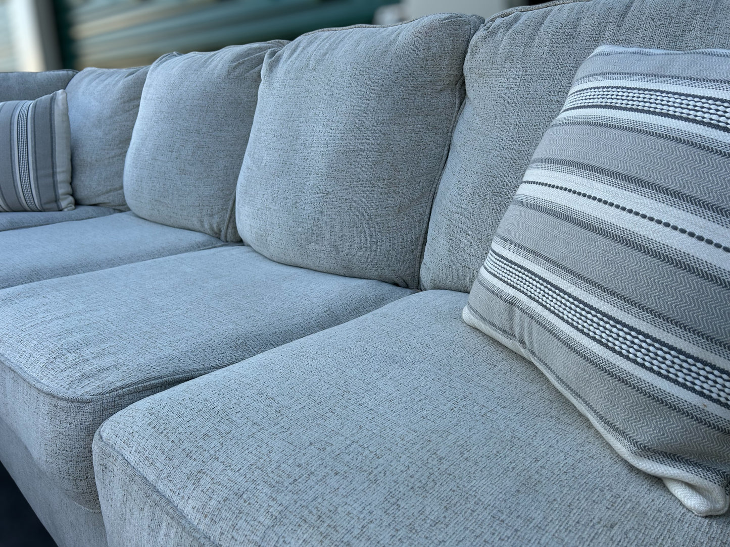 White L-Shape Sectional Couch