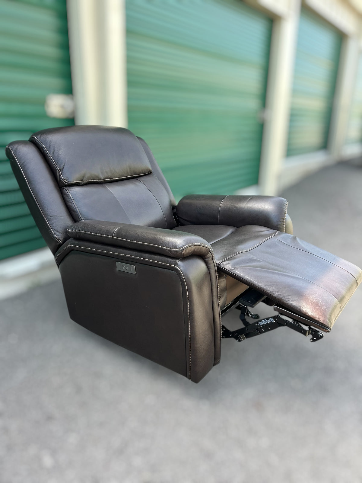 Bryson Leather Power Rocker Recliner (Barcalounger)