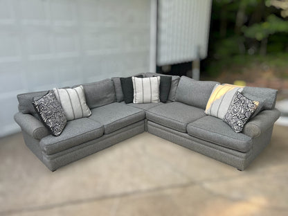 Cindy Crawford 3-Piece Grey Sectional