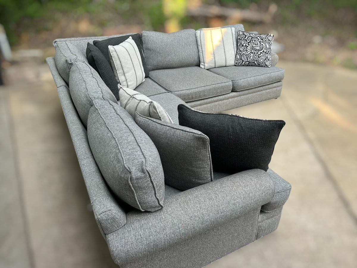 Cindy Crawford 3-Piece Grey Sectional