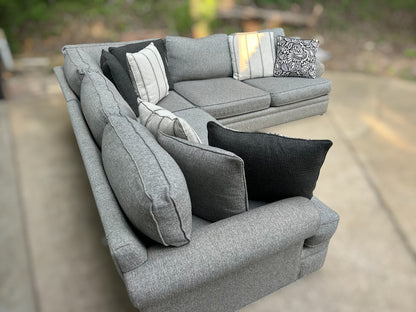 Cindy Crawford 3-Piece Grey Sectional